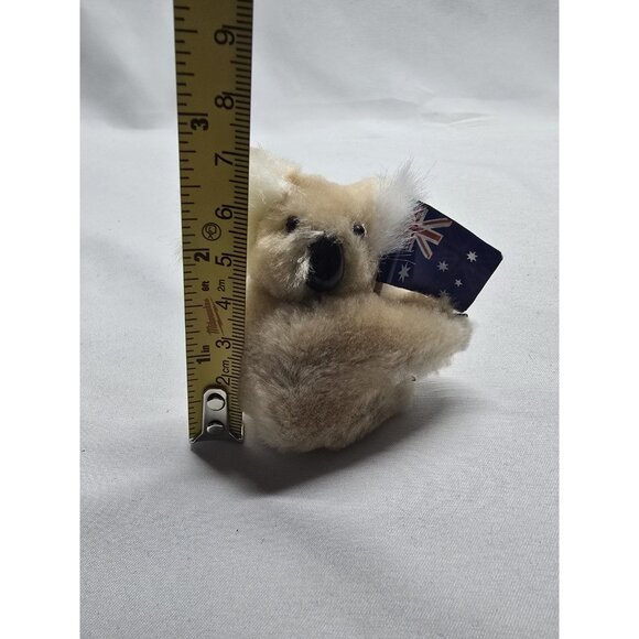 Vtg Koala Pencil Hugger Plush Mini Australia Flag Souvenir Grabber Figure Clip - Picture 2 of 12